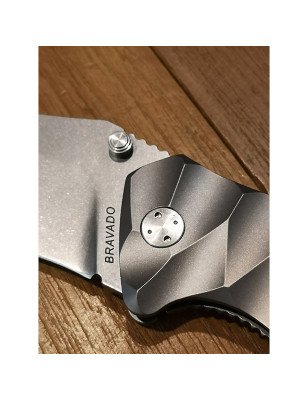 Coltello da tasca Fox Bravado OLC-0112/2TI Titanio anodizzato