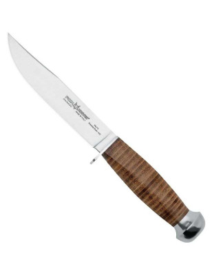 Coltello da caccia Fox 610/13 con manico e fodero in cuoio