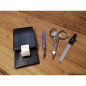 Set manicure Alpen 3 pezzi acciaio nichelato con astuccio nero