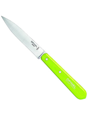 Spelucchino dritto Opinel verde. Per lavorare frutta e verdura