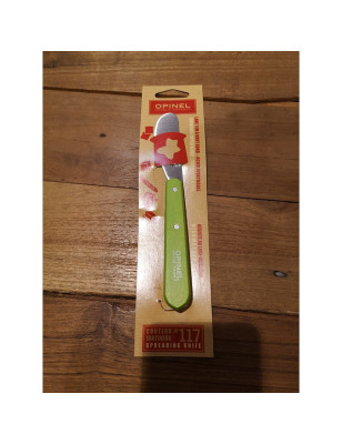 Coltello per spalmare Opinel verde confezione