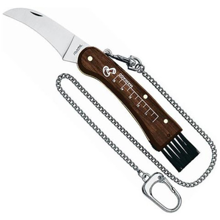 Coltello per funghi chiudibile Fox 403 con manico in legno di Palissandro