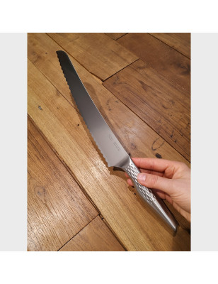 Coltello pane Magoroku Shoso Kai lama seghettata super tagliente lunga cm 23