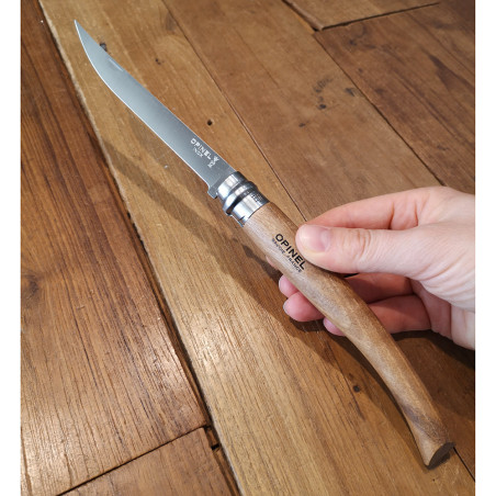 Coltello chiudibile per sfilettare Opinel N°12 legno noce