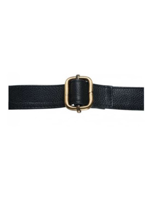 Grembiule con pettorina in pelle marrone