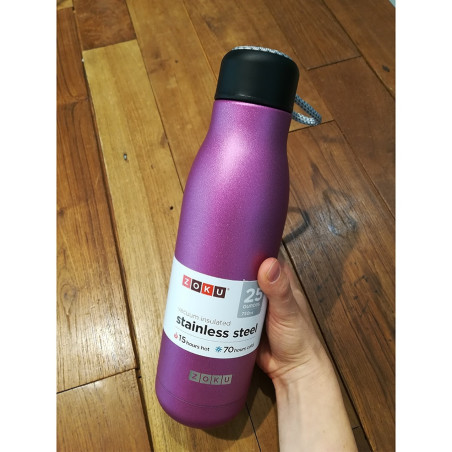 Bottiglia termica Zoku inox viola metallico 750 ml