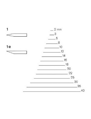 modello sgorbia per legno 1 mm 14