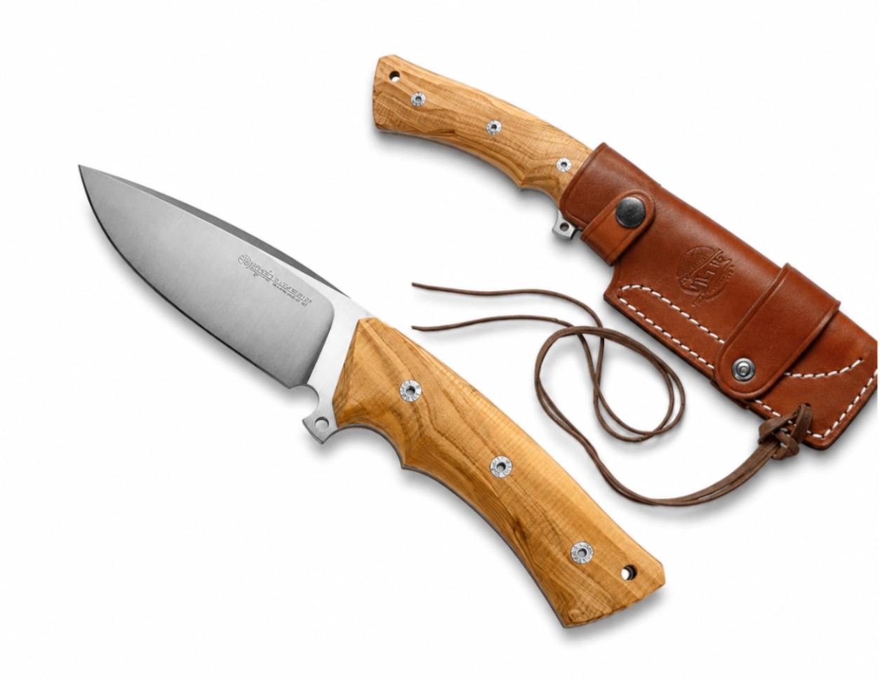 Coltello da caccia Viper Gianghi UL con manico in legno d’ulivo